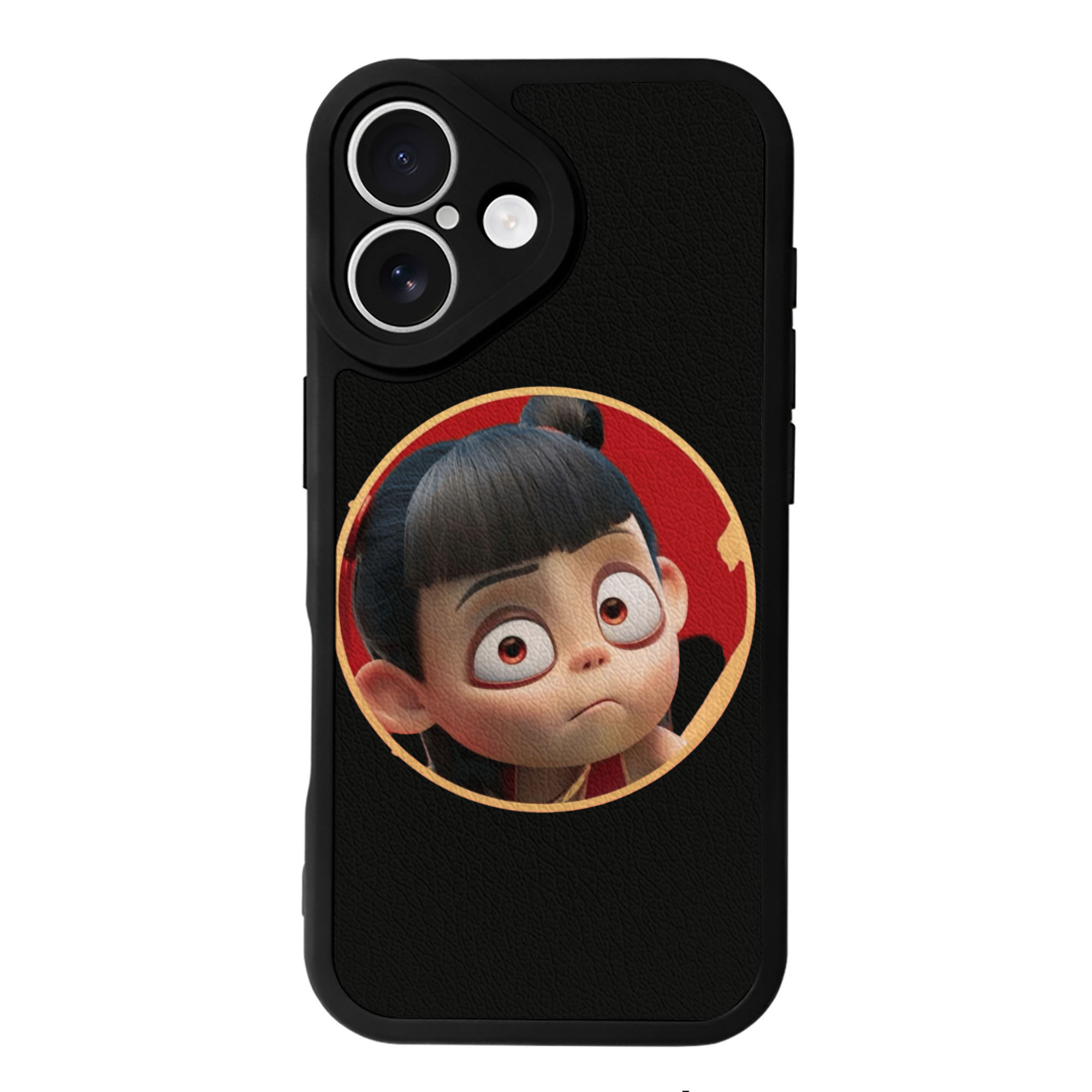 （画像用） Ne Zha 2 ナタ 魔童の大暴れ 【iPhone 16シリーズ対応】シリコンスマホケース（レザー調） 材質：シリコン